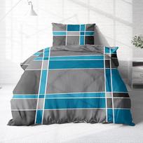 „Träumschön“ flanelės patalynės komplektas 135 x 200 cm, 4 dalių – patalynės komplektas su langeliniu raštu – flanelės patalynė 135 x 200 cm ir pagalvė 80 x 80 cm – minkšta patalynė