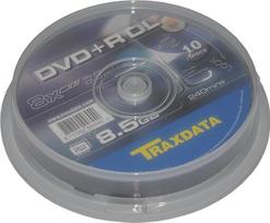 „Traxdata“ DVD+R DL 8,5GB, 8x, „Cake“ pakuotė po 10 vnt.
