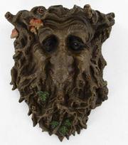 „Treant“ sieninė plokštė dideliam sodui, „Greenman“ dekoratyvinė sodo sieninė plokštė. 22 cm