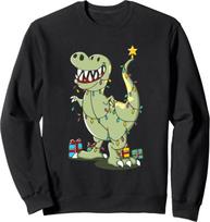 „Tree Rex“ dinozauras T-Rex Kalėdų eglutė Dino Kalėdų eglutė džemperis