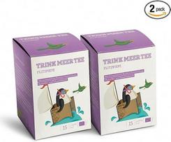 „Trink Meer Tee Flitzpiepe“, aukščiausios kokybės rooibos arbata, 2 vnt. po 15 cm pagalvėlės maišeliai