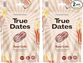 „True Dates“ – „Sour Cola“ | Natūraliai aromatizuoti datulės | „Sour Cola“ skonio | 100 g (2 vnt. pakuotė)