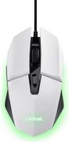 „Trust Gaming“ GXT 109W „Felox Gaming“ pelė su 6 programuojamais mygtukais, daugiaspalviu LED apšvietimu, 200–6400 DPI, 150 cm USB laidu, kompiuterio / nešiojamojo kompiuterio pelė su integruota programine įranga – balta