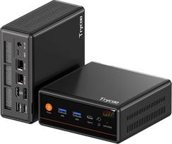 „Trycoo WO4“ žaidimų mini kompiuteris su „AMD Ryzen 5 7640HS“ procesoriumi, 16GB DDR5 atminties, 1 TB NVMe PCIe 4.0 SSD, USB4, dviem LAN jungtimis, 4K keturių ekranų palaikymu, „Wi-Fi 6“, mini stalinis kompiuteris, skirtas darbui biure ir žaidimams