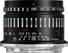„TT Artisan“ 35 mm F1,4 APS-C plataus kampo objektyvas su „Sony“ E-mount jungtimi, juodos spalvos