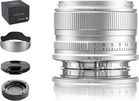 „TTARTISAN AF 40 mm f/2“ sidabrinis, skirtas „L Mount“ jungčiai, pilno kadro 40 mm f/2 autofokusiniai fiksuoto židinio nuotolio objektyvai, skirti „L Mount“ jungčiai (L, sidabriniai)