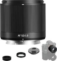 „TTArtisan AF 50 mm F1.8 Neo“ objektyvas su automatiniu fokusavimu, skirtas „E-Mount“ pilno kadro fotoaparatams, 50 mm fiksuotas židinio nuotolis, F1.8 didelė diafragma, STM automatinis fokusavimas, „Eye AF“, 156 g svoris, skirtas beveidrodžiams pilno kad
