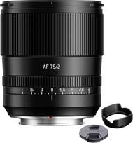 „TTArtisan AF 75 mm F2“ objektyvas – pilno kadro portretinis objektyvas, didelės apertūros, lengvas STM AF automatinio fokusavimo objektyvas, skirtas veidrodinių fotoaparatų be veidrodžio su „X-Mount“ jungtimi, skirtas portretinei fotografijai