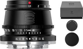 „TTArtisan“ 35 mm F1.4 APS-C objektyvas su „Sony E“ jungtimi, sidabrinės spalvos, plačiakampis, su rankiniu fokusavimu