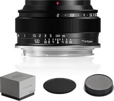„TTARTISAN“ 50 mm f/2 pilno kadro rankinio fokusavimo fotoaparato objektyvas su „L Mount“ jungtimi (L Mount)