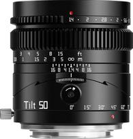 „TTArtisan“ 50 mm F1.4 pakreipiamas fotoaparato objektyvas, skirtas pilno kadro fotoaparatams, didelės apertūros, rankinis objektyvas, skirtas miniatiūriniams peizažams ir „Lilliput“ fotografavimui, su „Sony E“ jungtimi