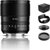 „TTARTISAN“ 75 mm F2 su X-mount jungtimi, „AF 75 mm f/2“ su XF jungtimi – pilno kadro automatinio fokusavimo portretiniai objektyvai (X, juodi)