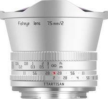 „TTARTISAN“ APS-C 7,5 mm F2 „žuvies akies“ objektyvas, 180° itin plataus kampo, didelė diafragma F2 su fiksavimo žiedu, suderinamas su „Sony“ E-mount fotoaparatais A5000, A5100, A6000, A6100, A6300, A6400, A6500