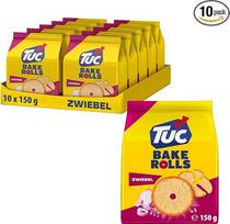 „TUC Bake Rolls“ svogūnų duonos traškučiai, 150 g (10 vnt. pakuotė)