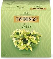 „Twinings Pure Linden“ žolelių arbata iš liepų žiedų – natūrali arbata maišeliuose iš liepų žiedų, raminanti ir atpalaiduojanti (50 arbatos maišelių, 75 g)
