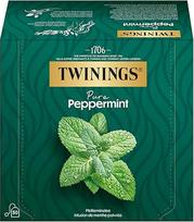 „Twinings“ pipirmėčių arbata „Pure Peppermint“ – pipirmėčių žolelių arbata maišeliuose. Gaivinanti ir intensyvi, karšta ir šalta – kasdienis atgaivinantis malonumas (50 arbatos maišelių, 100 g)