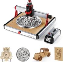 „Twotrees TTC450 Ultra“ CNC frezavimo staklės su 500 W suklio varikliu, 460 x 460 x 100 mm | 3 ašių graviravimo staklės su 3,5 colio jutikliniu ekranu, linijine kreipiamąja, „NEMA 23“ žingsniniu varikliu ir avarinio sustabdymo jungikliu