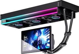 „TZMRIT UF360 Aio“ vandens aušinimo sistema, 360 mm, su 7 colių LCD ekranu su magnetiniu 360° pasukamu ekranu, „viskas viename“ ARGB „Infinity Mirror“ ventiliatorius, 2300 aps/min, PWM valdymas su greičio rodikliu