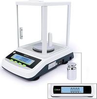 „U.S. Solid“ 1 mg „Analysebilanz Balance“ elektroninės precizinės svarstyklės, skaitmeninės laboratorinės svarstyklės su 2 LCD ekranais, RS232 ir USB sąsajomis (500 g x 0,001 g)