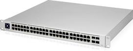 „Ubiquiti Unifi Pro“ 48 prievadų valdomas L2/L3 Gigabit Ethernet komutatorius [10/100/1000] su „Power Over Ethernet“ [PoE] palaikymu, 1U, sidabrinės spalvos (Ubiquiti Unifi komutatorius USW-