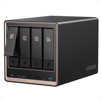 „UGREEN NASync DXP4800 GT“ 4-vietis NAS kūrėjams ir biuro komandoms (be HDD) | AMD Ryzen R2514, du 10GbE jungtys, 8GB DDR4 (išplečiama iki 64GB), 4K HDMI, 2 × M.2 NVMe lizdai, ECC palaikymas, U.2 ir M.2 lizdai