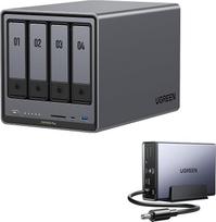 „UGREEN NASync DXP4800Pro“ 4-lentyninis NAS su 120 W nuolatinės srovės UPS