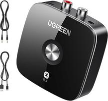 „UGREEN“ „Bluetooth“ „Aux“ adapteris, 3,5 mm ir RCA „Phono“ „Bluetooth“ imtuvas, skirtas belaidžiam „HIFI“ muzikos transliavimui su A2DP protokolu, suderinamas su telefonais, planšetėmis, „Bose“ ir „Edifier“ garsiakalbiais bei garso juostomis