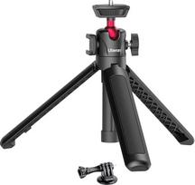 „Ulanzi“ mini fotoaparato trikojis MT-16, juodos spalvos, pagamintas iš aliuminio, su 360° pasukama rutuline galvute, „Cold Shoe“ tvirtinimu, suderinamas su DSLR fotoaparatais, išmaniaisiais telefonais ir fotoaparatais, išsitiesiantis nuo 22 iki 44 cm, 1,