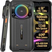 „Ulefone ARMOR 21“ su „Android 13“ – lauko sąlygoms pritaikytas mobilusis telefonas be sutarties, „Infinite Halo“, galingiausias garsiakalbis (122 dB), 9600 mAh baterija, 64 MP + 24 MP, 16GB + 256GB, 6,58 colių FHD+ 120 Hz, IP68 ir IP69K išmanusis telef
