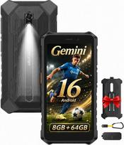 „Ulefone Rugking 2 Pro“ lauko mobilusis telefonas su „Android 16“, 8GB + 64GB/2 TB TF kortelės lizdu, be sutarties, aštuonių branduolių procesorius, 5,45 colių „Corning“ stiklas su žibintuvėliu, 4550 mAh baterija, skirtas statybvietėms, 13 MP kamera