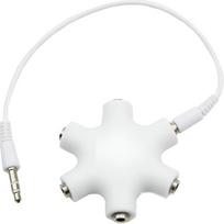 „ULTRICS“ garso skirstytuvas su 3,5 mm jungtimis, 5 išėjimais, daugiafunkcinis stereo ausinių adapteris, skirtas garso dalijimuisi; kompaktiškas, patogus kelionėms dizainas; suderinamas su mobiliaisiais telefonais, planšetėmis, nešiojamaisiais kompiuteria