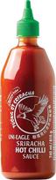 „UNI-EAGLE“ „Sriracha“ čili padažas, aštrus čili padažas su česnaku ir čili pipirais, aštrus tajų „Sriracha“ padažas, puikiai tinka kaip padažas ir prieskonis, 1 x 740 ml
