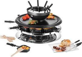 „Unold“ 48726 „Raclette Multi 4 in 1“, 1300 W, skirta iki 8 žmonių, fondiu, karštas akmuo, grilis, ypač gilūs indai.