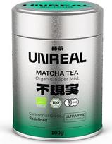 „UNREAL“ 100 g ekologiškos ceremoninės „Matcha“ arbatos – 100 % japonų ceremoninė žaliasis arbata – aukščiausios kokybės iš Šizuokos – skirta arbatai, latte ir kokteiliams – ypač smulkiai sumalta