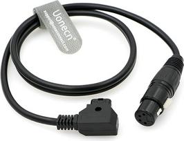 „Uonecn“ D-tap (vyriškas) – 4 kontaktų XLR (moteriškas) maitinimo kabelis, skirtas DSLR vaizdo kamerai „Practilite 602“, „Sony F55 SXS“, 1 m
