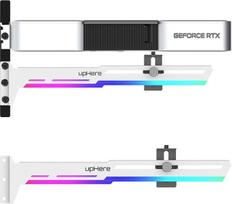 „upHere“ GPU tvirtinimo laikiklis, skirtas vaizdo plokštės išlinkimui išlaikyti, ARGB LED vieno arba dviejų lizdų plokštėms, G276WTARGB