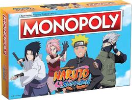 „USAOPOLY“ „Monopoly“ „Naruto“ kolekcinis žaidimas su Japonijos mangos serijos motyvais, pažįstamomis vietomis ir kultiniais anime serialo momentais, įvairių spalvų