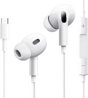 „USB-C“ ausinės, skirtos „iPhone 17“, „16“ ir „15“; „Type-C“ ausinės, skirtos „iPad Pro“, „Air“ ir „Mini“; „iPad“ (10-osios kartos) „USB-C“ laidinės ausinės (su įmontuotu mikrofonu ir garsumo reguliatoriumi), suderinamos su „iPhone 17“, „16“, „Galaxy S20“
