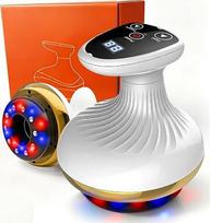 „Vacuvia“ celiulito masažuoklis, 4-in-1 vakuuminis masažuoklis nuo celiulito su šilumos terapija ir LED šviesa, elektrinis taurių masažuoklis limfiniam drenažui, masažuoklis nuo celiulito (aukščiausios klasės modelis)