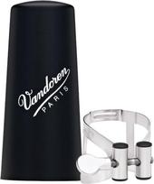 „Vandoren“ LC53PP M/O ligatūra ir plastikinis dangtelis altiniam klarnetui, alavo spalvos apdaila
