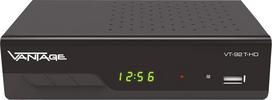 „Vantage VT-92 T-HD“ imtuvas (DVB-T2, HEVC, ekranas, USB, HDMI, SCART, medijos grotuvas) Juodas
