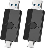 „Vansuny“ USB atmintinė 128GB 3.0 USB-C atmintinė 128GB 3.0 USB 3.0 atmintinė USB-C + USB-A teleskopinė atmintinė OTG atmintinė, skirta mobiliesiems telefonams, „Galaxy S24“ išmaniesiems telefonams, planšetėms, automobiliams ir nešiojamiesiems kompiuter