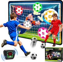„VATOS“ elektroninė futbolo vartų siena vaikams – kamuoliuko žaislai berniukams ir mergaitėms nuo 5 iki 9 metų, sportinis žaislų rinkinys, skirtas žaisti patalpose ir lauke, su automatiniu LED rezultatų rodymu ir garso efektais