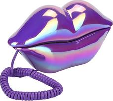 „VBESTLIFE“ laidinis telefonas, „Lip Phone“ stalinis fiksuotojo ryšio telefonas su aiškiu garsu ir numerių atminties funkcija, skirtas namams ir biurui (violetinis)