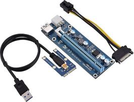 „VBESTLIFE“ PCI-E į PCI Express 16x 6 kontaktų prailginimo adapteris su SATA maitinimo kabeliu, skirtas išimti išorines vaizdo plokštes iš nešiojamųjų kompiuterių