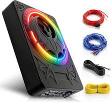 „VECHTEL“ itin plonas automobilinis žemų dažnių garsiakalbis (7 cm), montuojamas po sėdyne, aktyvus žemų dažnių garsiakalbis, kurio didžiausia galia siekia 1200 W, su 360° erdvinio garso funkcija, 180° fazės reguliavimu, žemų dažnių filtru ir RGB apšvieti