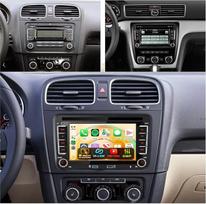 „VECHTEL“ „Linux“ automobilių radijas, skirtas „VW Golf 5“, „6“, „Passat“, „Jetta“, „Caddy“, „EOS“, „T5“, „Tiguan“, „Touran“, „CC“ ir „Polo“ modeliams, su belaidžio „CarPlay“ ir „Android Auto“ palaikymu, 7 colių HD IPS jutikliniu ekranu, „Vi-Link“, „Bluet