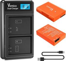 „Vemico“ EN-EL14 ir EN-EL14A akumuliatorių įkroviklio rinkinys, 2 vnt. po 1500 mAh, atsarginiai