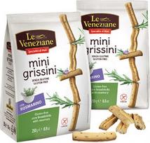 „Venetian“ mini duonos lazdelės su rozmarinu, be glitimo, 250 g