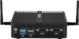 „VENOEN“ ventiliatoriaus neturintis mini kompiuteris „Alder Lake“ N95, ventiliatoriaus neturintis kompiuteris su „Windows 11 Pro“, 2x HD, DP, 2x COM, USB 3.0, RJ45 LAN, „Wi-Fi“, „BT 4.2“, automatinis įjungimas, skirtas biurui, namams ir verslui, pramonini